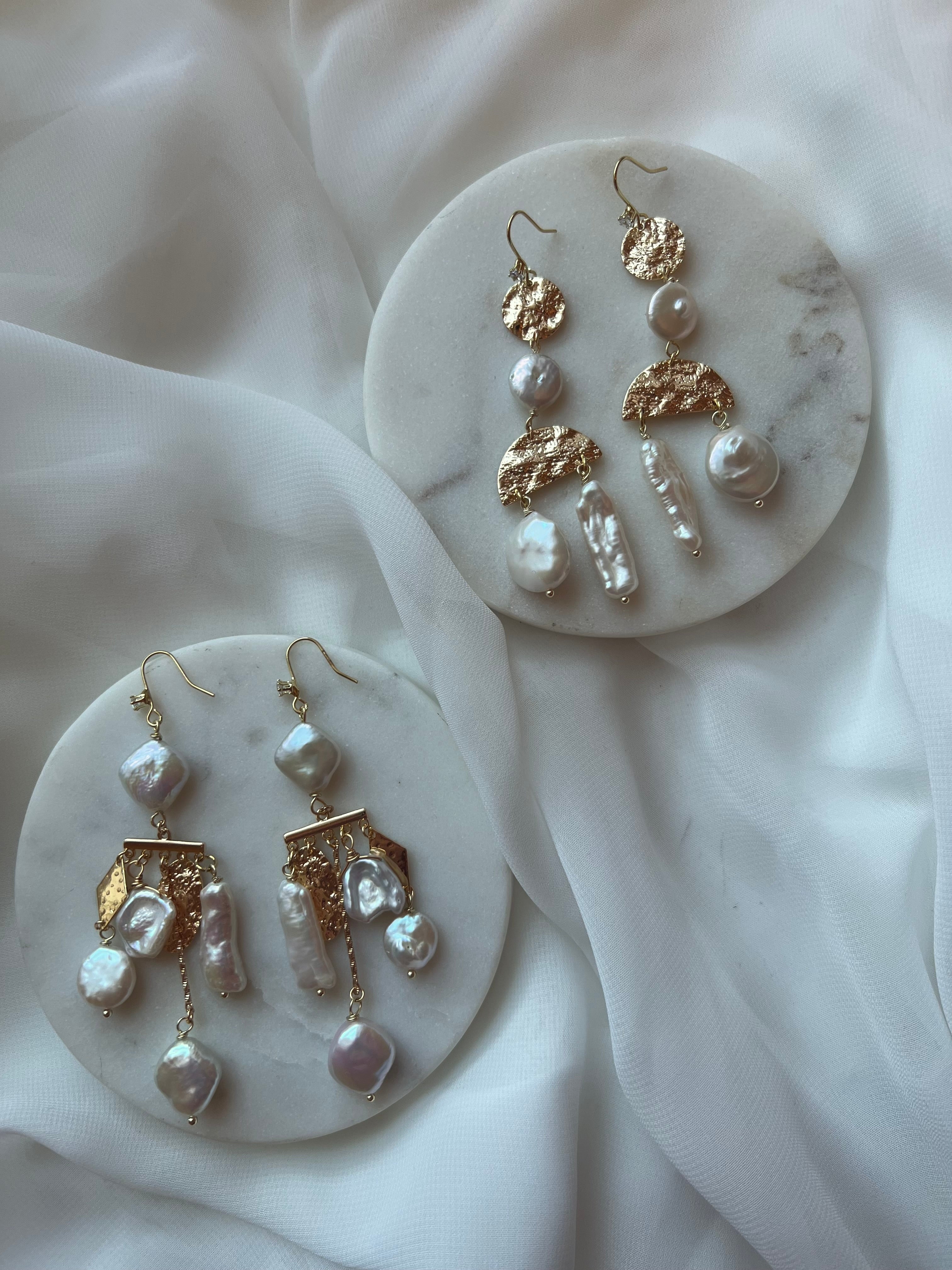 Freshwater Pearl Charm Earrings