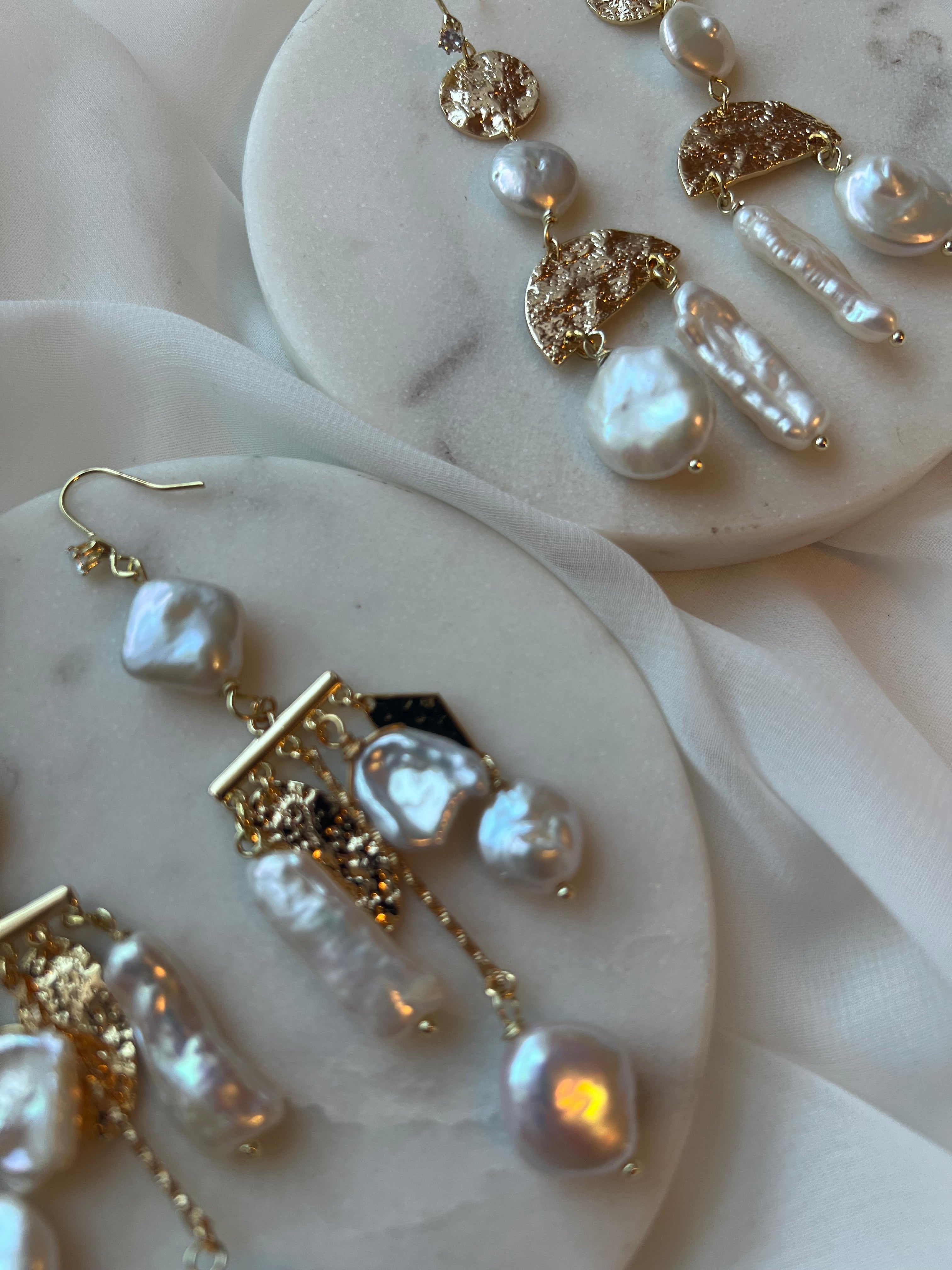 Freshwater Pearl Charm Earrings