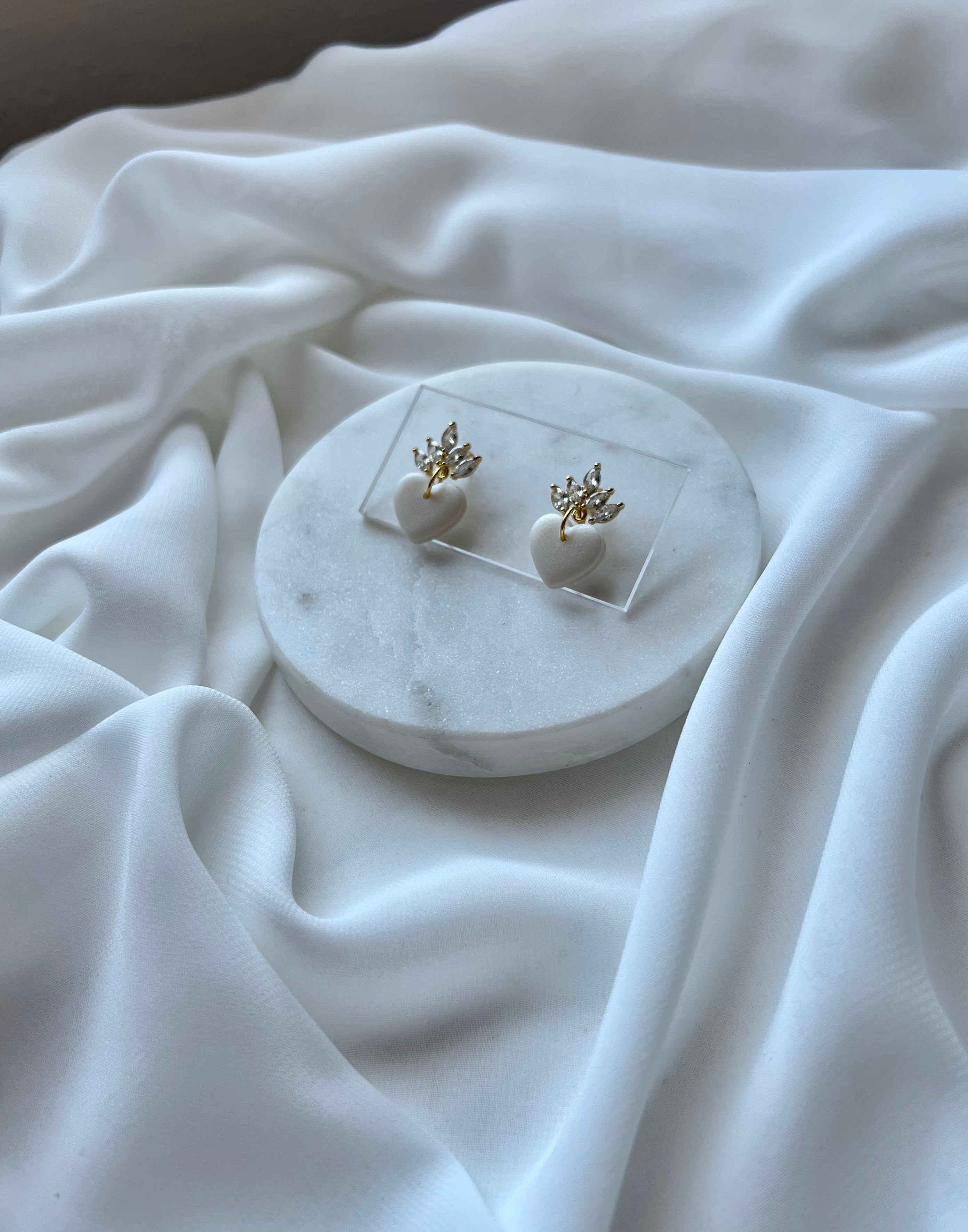 Crowned Heart Earrings