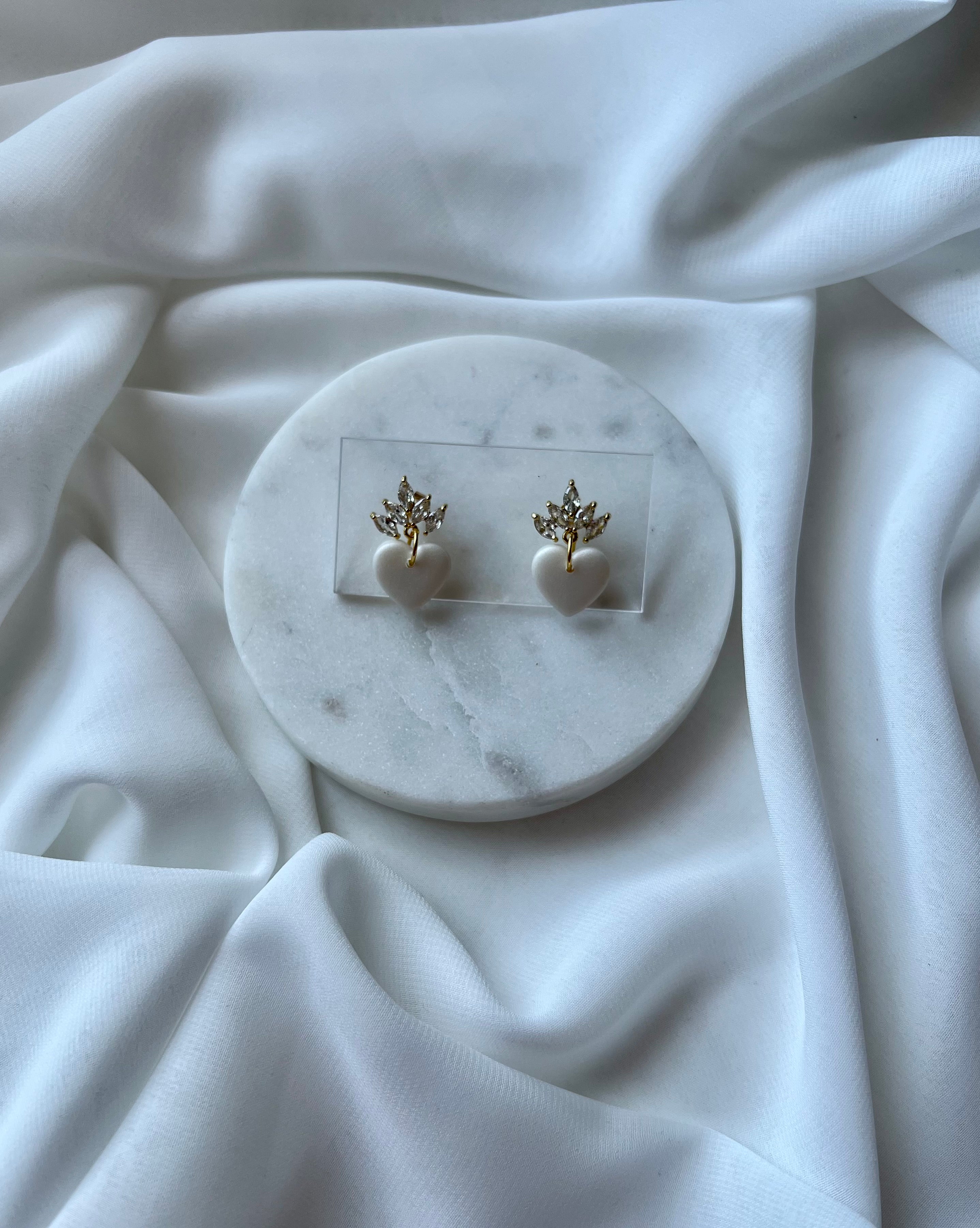 Crowned Heart Earrings