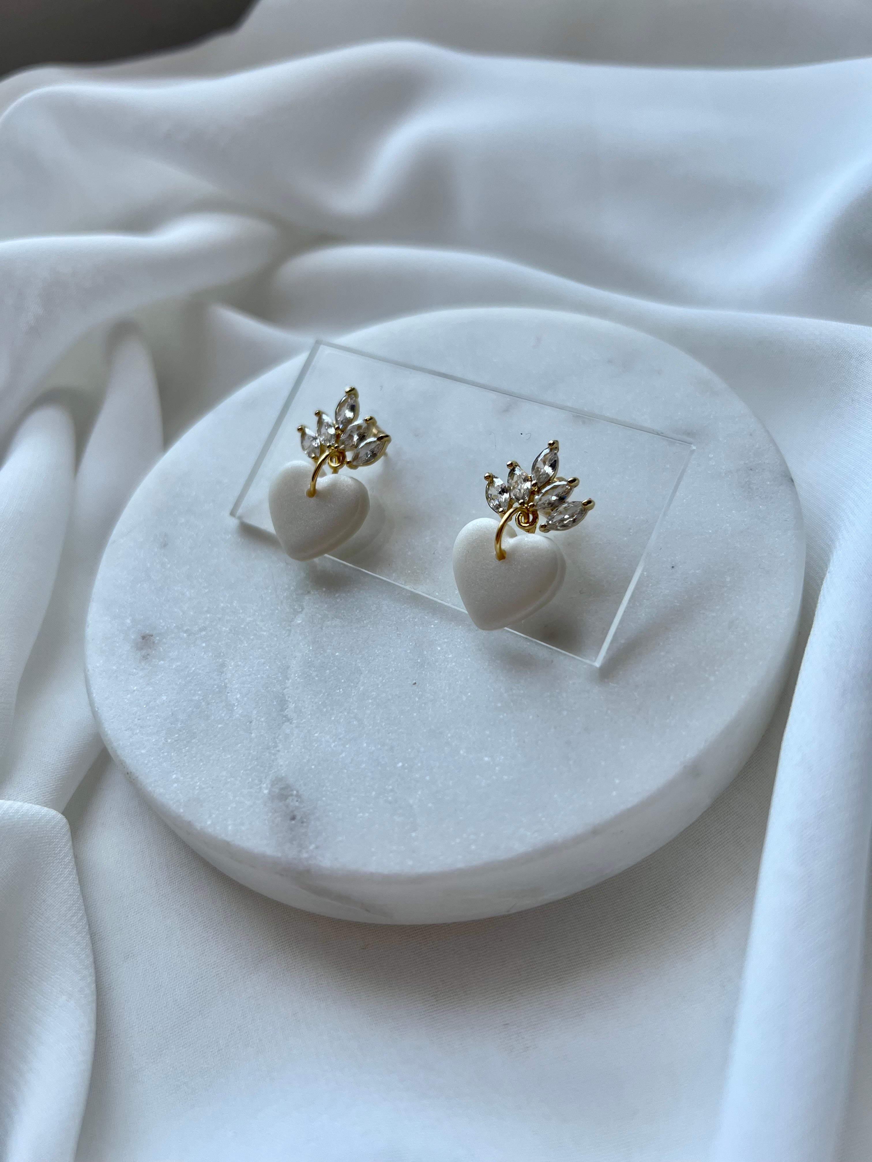 Crowned Heart Earrings
