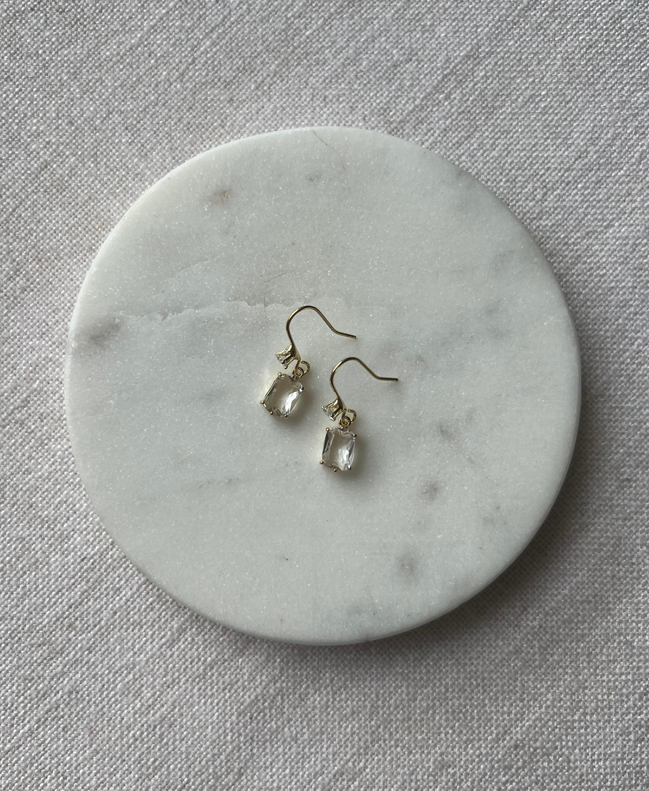 Celeste Clear Crystal Earrings