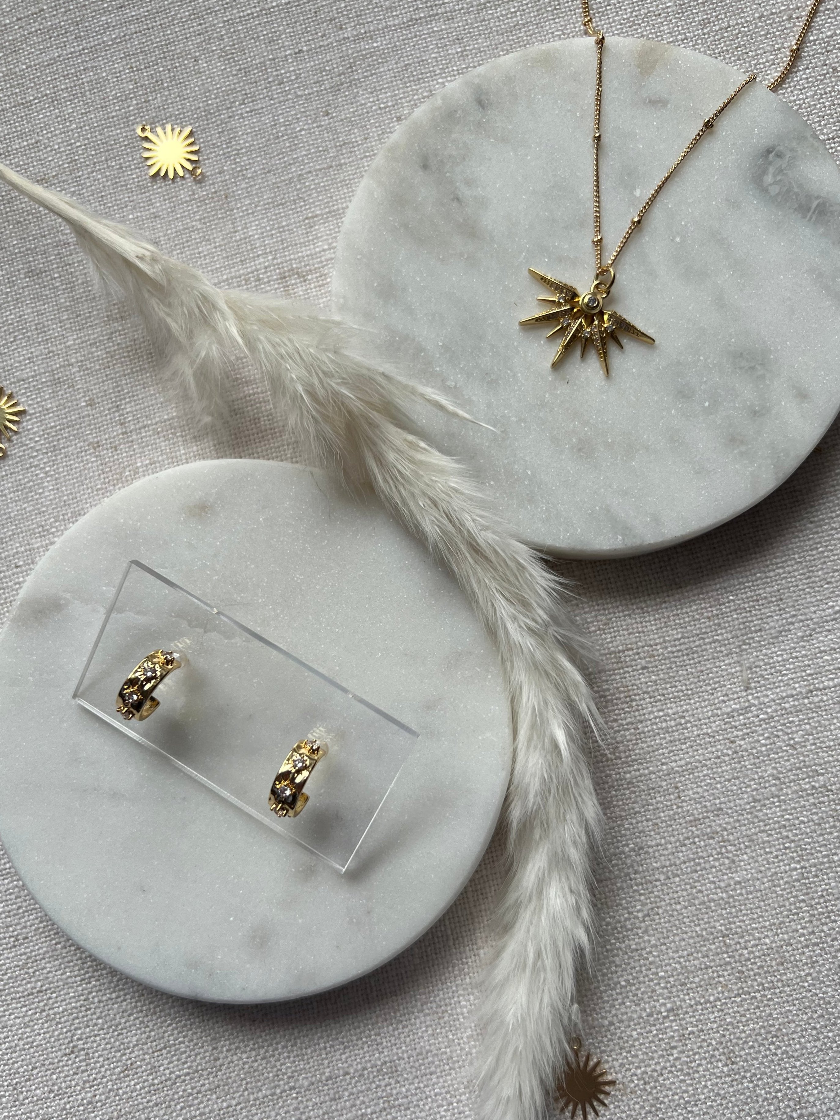 Gold Sunburst Necklace