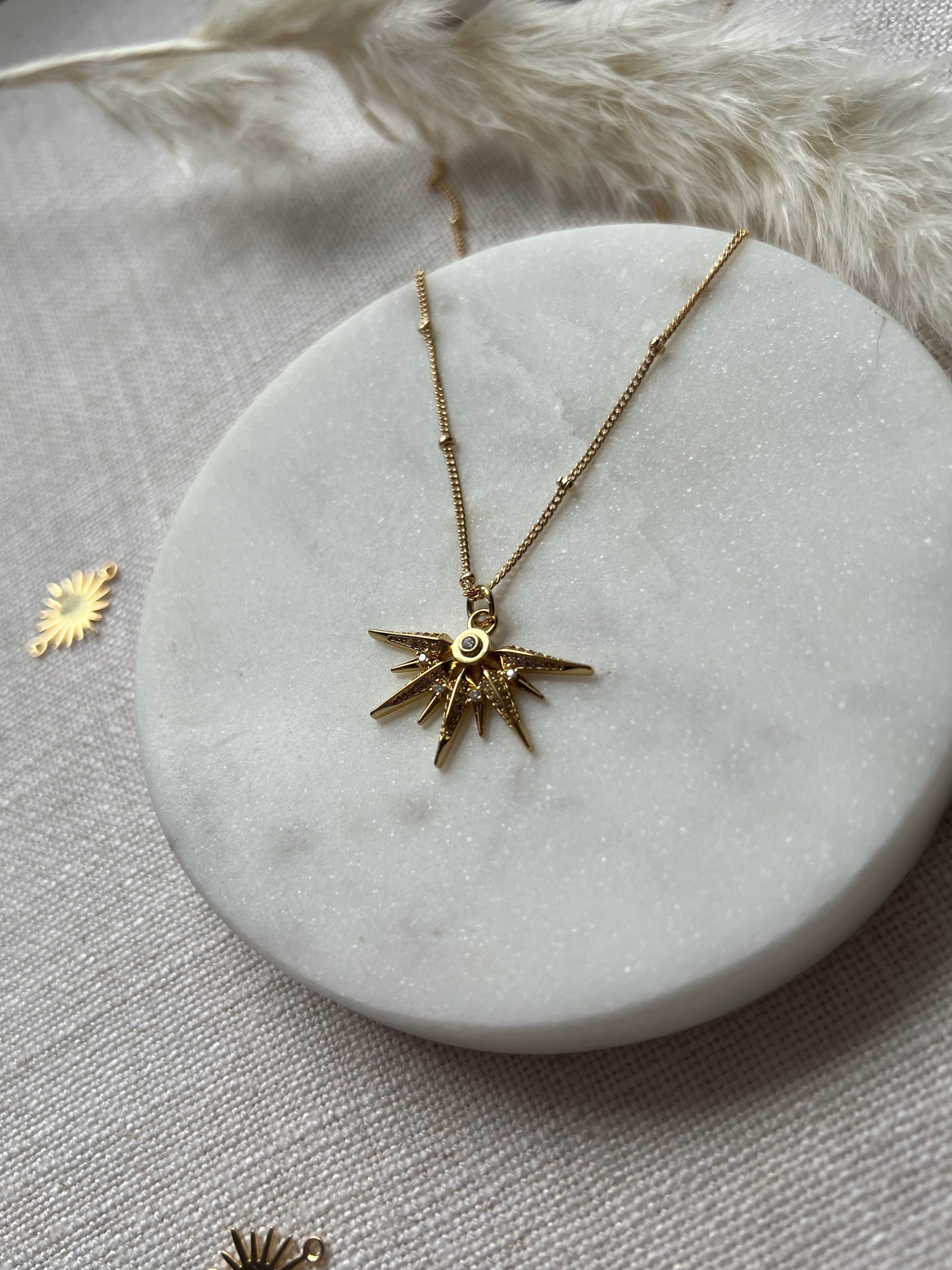 Gold Sunburst Necklace