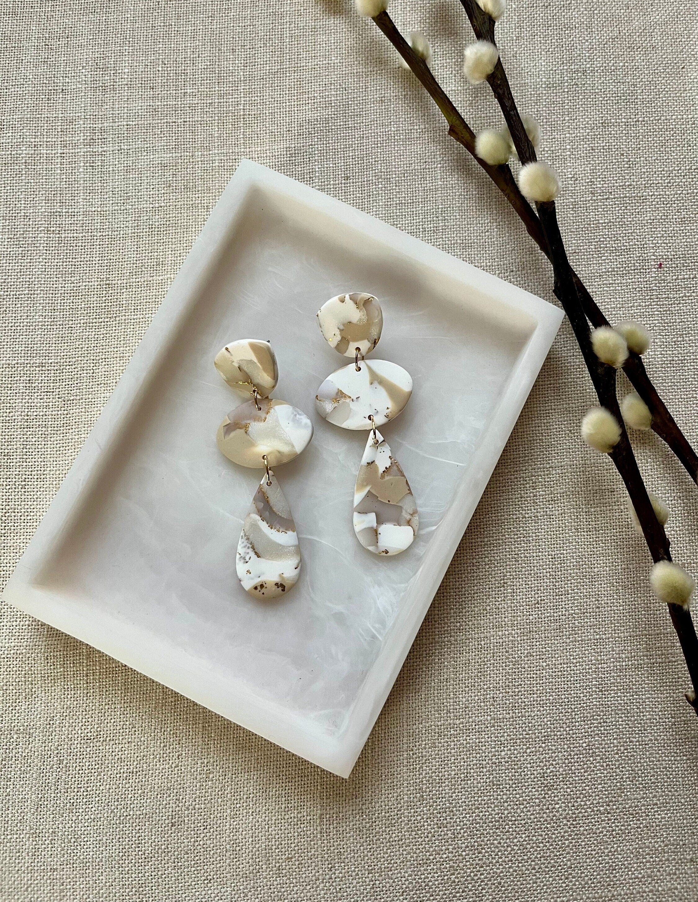 Marbled Pebble Earrings