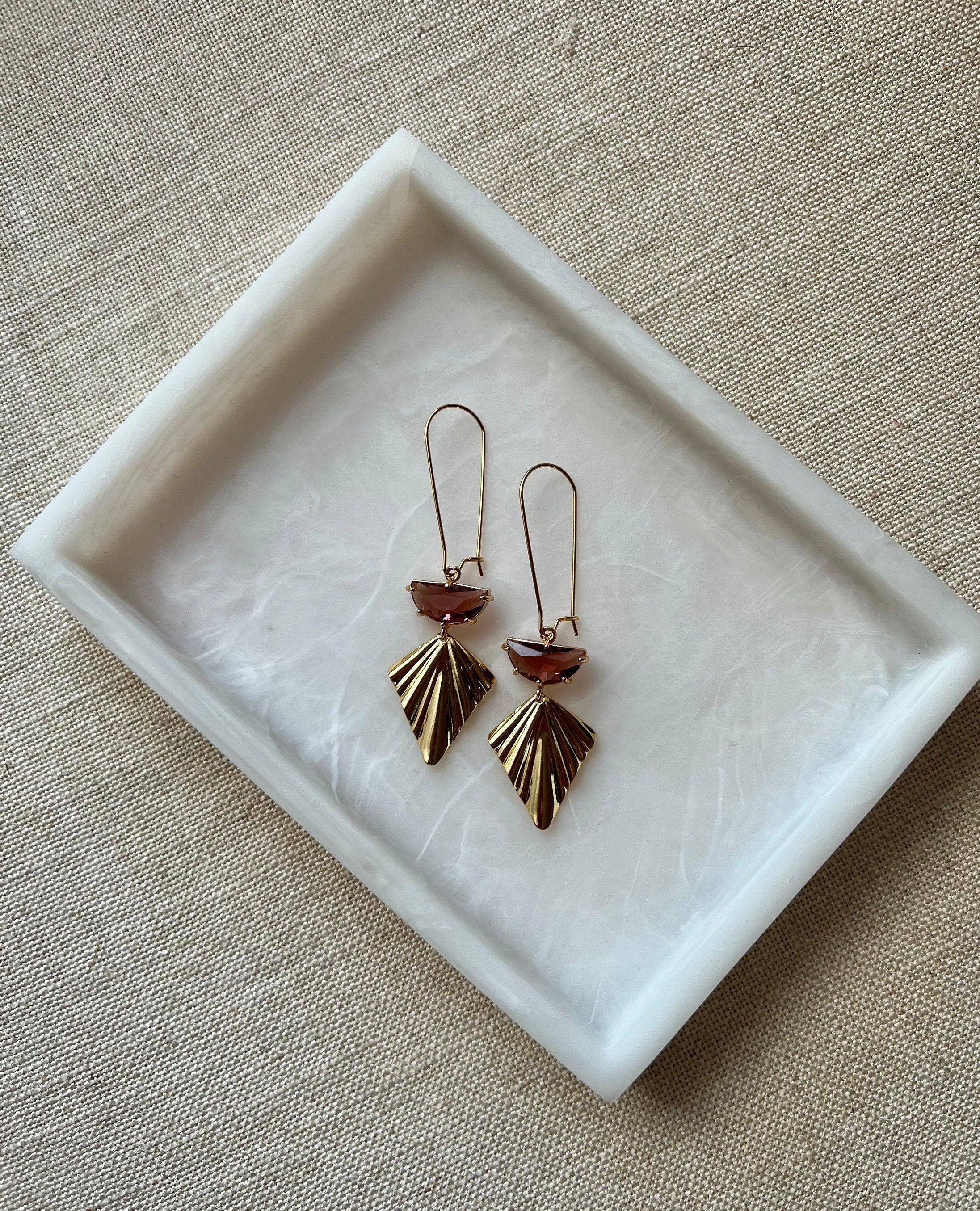 Vintage Inspired 18K Gold Plated Fans